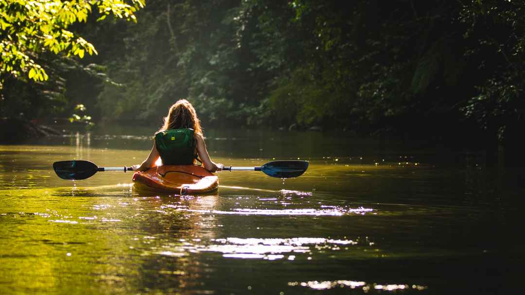 Backwaters by kayaking